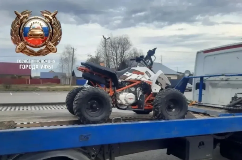 В Уфе инспекторы остановили 11-летнего за рулём квадроцикла
